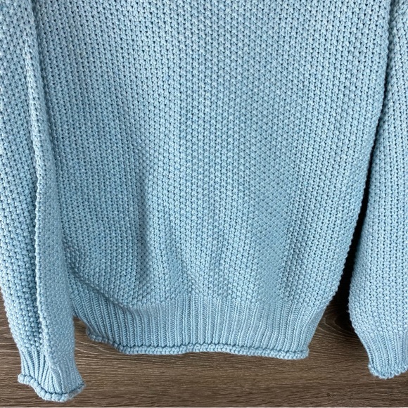 NWT BB Dakota/ Steve Madden Blue Cable Knit Sweater - Picture 2 of 6